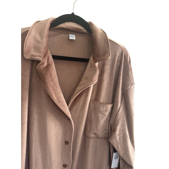 O.N.L.Y Old Navy Loves You Women XL 2pc Lot Velour Button Pajama Top Pants #5275 - Picture 6 of 12